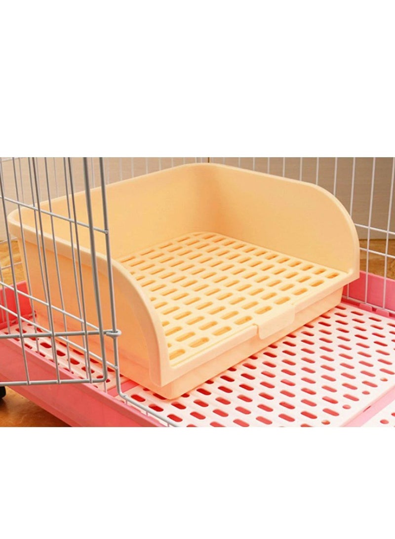 مرحاض أرنب، شينشيلا كبيرة للنمس، مرحاض مربع، مريح للتنظيف، مريح، مثالي للأرانب الكبيرة، حجم كبير، مثبت على الحائط، قابل للغسل - Image 3