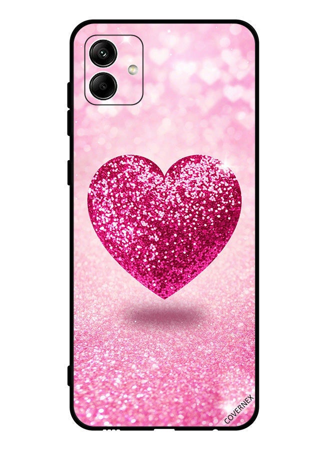 Covernex غطاء حماية لهاتف سامسونج جالاكسي A04 4G بتصميم قلب لامع - Image 1