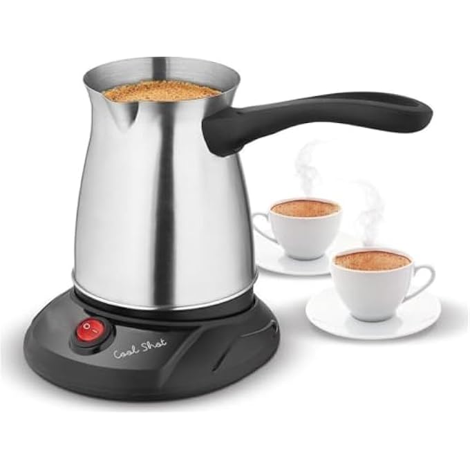 rayihni Electric Turkish Maker 500Ml Fast Brewing Delicious Cup Of Turkish 600W Dual Electric Pot With Anti Scald Handle For Home Travel - Image 1