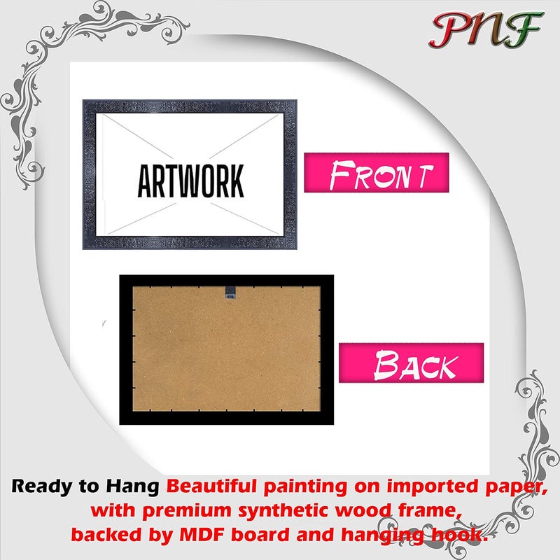 pnf Poster And Frames Vastu Horse Wooden Photo Frame With Acrylic Sheet | For Living Room, Bedroom | Home Decoration Item | Best Gifting Option (10 * 14inch,Multicolour,Synthetic) 7984 - Image 3