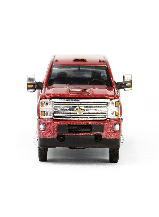 Truck شاحنة 1/64 2018 سيلفرادو 3500 HD دواللي هاي كاونتري أحمر معدني دواللي درايفرز 15 46150-D - Image 5