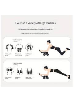 DIGI CORE New Ab Roller Wheel With Knee Mat And Timer, Automatic Rebound Abdominal Wheel, Ab Abdominal Exercise Roller with Elbow Support, Abs Workout Equipment Ab Exercise Roller For Women Men  - Image 2