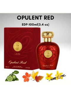 Lattafa Perfumes Opulent Red for Unisex Eau de Parfum Spray, 3.4 Ounce (137662)  - Image 4
