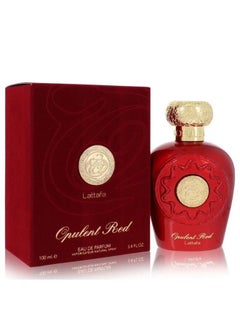 Lattafa Perfumes Opulent Red for Unisex Eau de Parfum Spray, 3.4 Ounce (137662)  - Image 1