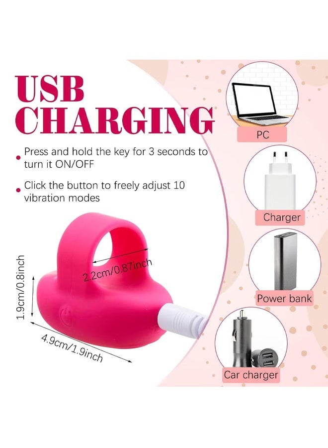 كرة تدليك صغيرة للوجه والعين، قابلة لإعادة الشحن عبر USB، مدلك للوجه باللون الأحمر الوردي، مدلك للوجه وشد عضلات الوجه، ومكافحة الشيخوخة، وتخفيف العيون، والهالات السوداء، وانتفاخ العين، والتعب - Image 3
