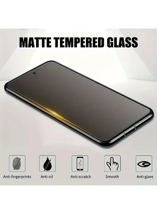 Matte Tempered Glass Screen Protector For Galaxy A16 5G Full Coverage Anti Glare 4 Pack - Image 5