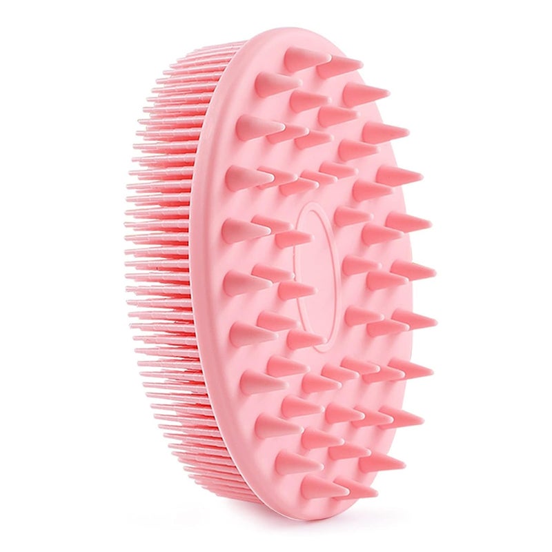 PRITASHA Exfoliating Silicone Body Brush2 in 1 Bath and Shampoo BrushWet and Dry Scalp MassagerPremium Silicone LoofahLathers WellEco Friendly Easy to CleanWith soap stand MULTI COLOUR - Image 1