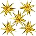 ZAKVOOR 60 Pcs Star Balloons 12 Spike Foil Explosion Party Decoration Balloons for Christmas New Year Eve Graduation Birthday Gold - Image 3