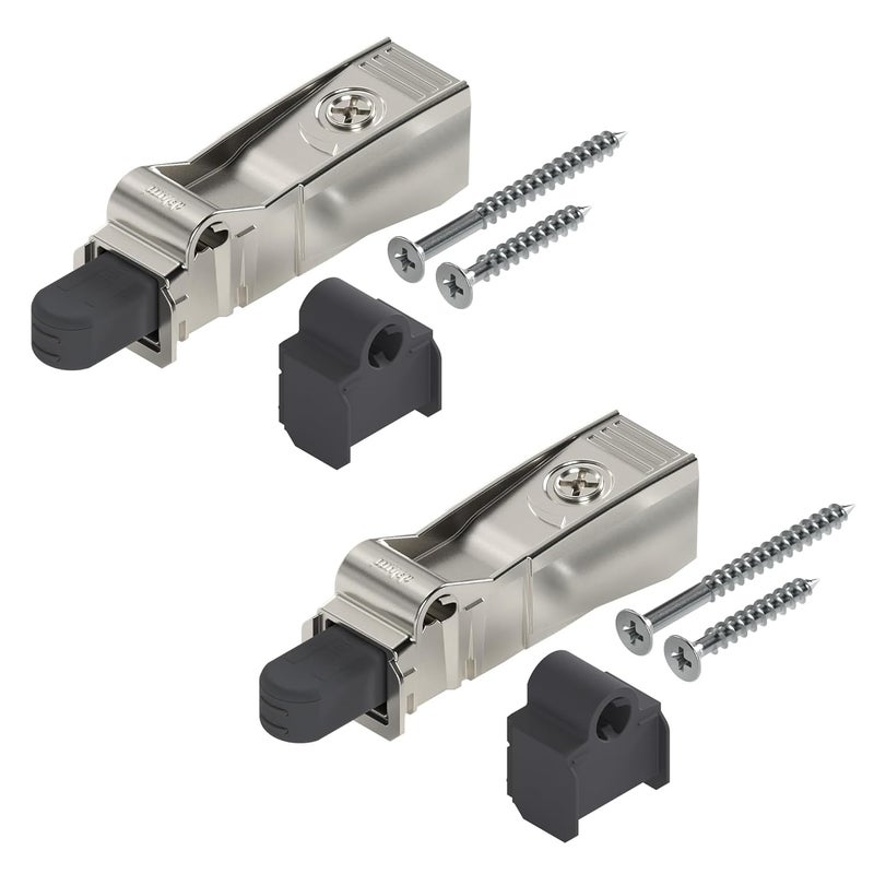 Blum 971A9700.22x2 971A BLUMOTION Cabinet Soft Close Polybag Kit for Doors, Nickel Finish (Pack of 2) - Image 1