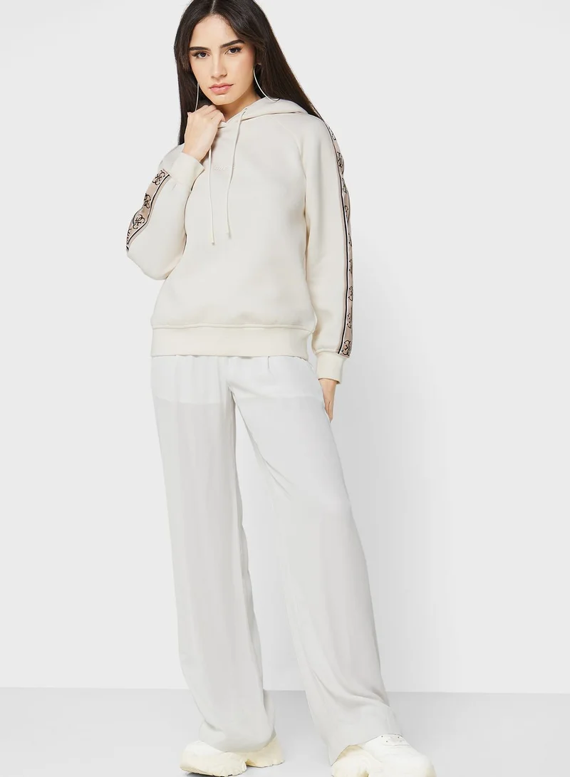 GUESS Logo Drawstring Hoodie