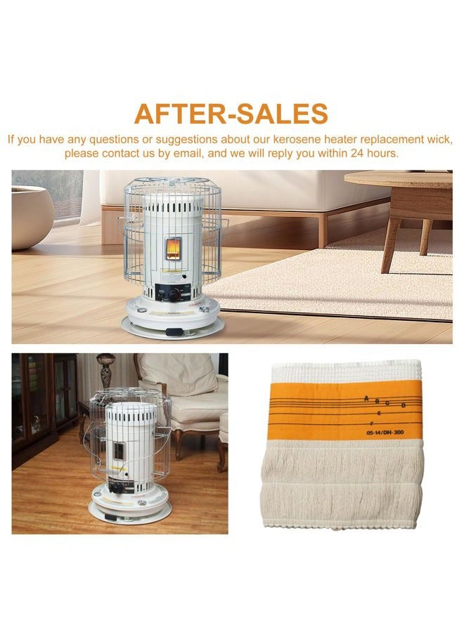 VIDABTE Kerosene Heater Wick KW23MH-I for HeatMate HMC-23K Replacement Wicks, Only Wicks, White - Image 5