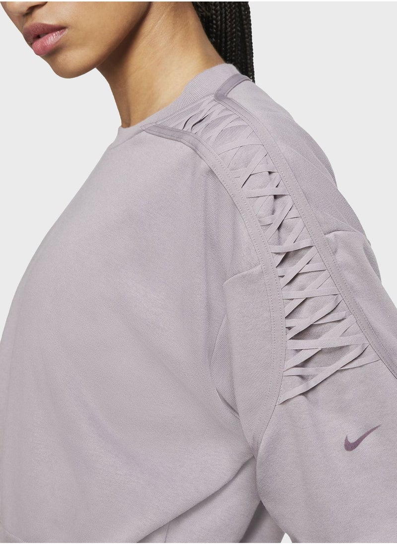 Nike - Therma Fleece Cropped Sweatshirt - Image 1