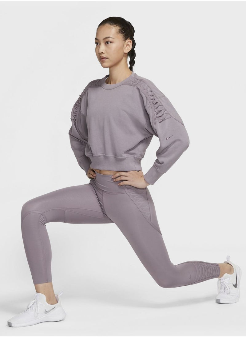 Nike - Therma Fleece Cropped Sweatshirt - Image 1