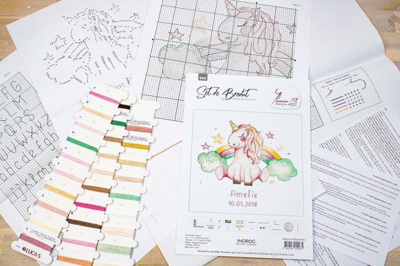 Luca-S Cross Stitch Kit Luca-S - Unicorn, B1151 - Image 3