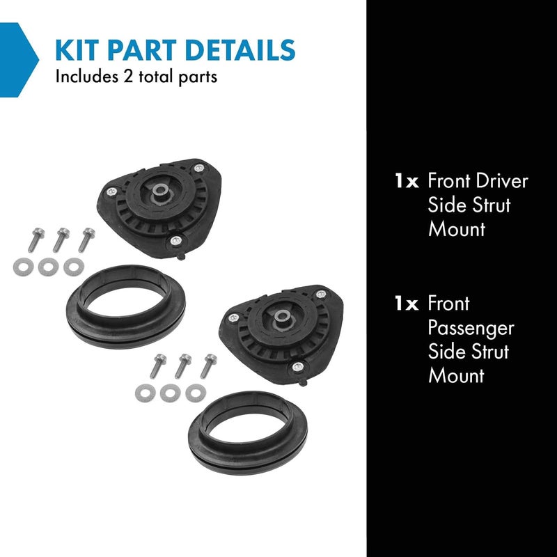 TRQ Front Strut Mount Set for 2007-2013 Nissan Altima & 2009-2014 Maxima - Image 2