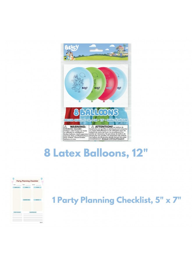 Unique Bluey Balloons Bundle - Bluey Themed Balloons Latex & Foil, with Checklist - Bluey Birthday Decorations, Bluey Party Supplies, Bluey Party Decorations - Image 2