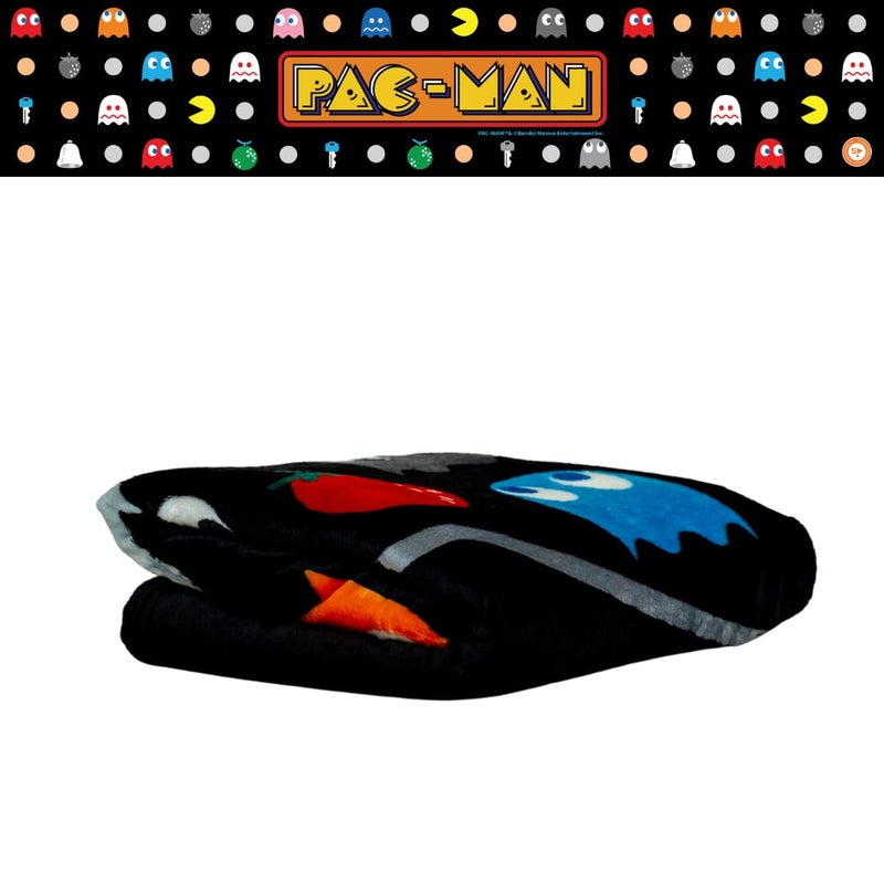 Franco Collectibles Pac-Man Retro Bedding Super Soft Cozy Plush Throw  46 in x 60 in  (Officially Licensed Product) - Image 5