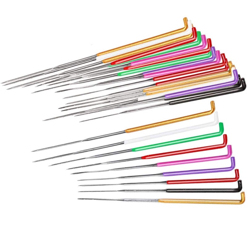 Mayboos 35 Pcs Needle Felting NeedlesWool Felting Supplies with 4 Types StarTwistedConeTriangular Felting Needles Color Coded Wool Felting Needles Tool Kit with Needle Box