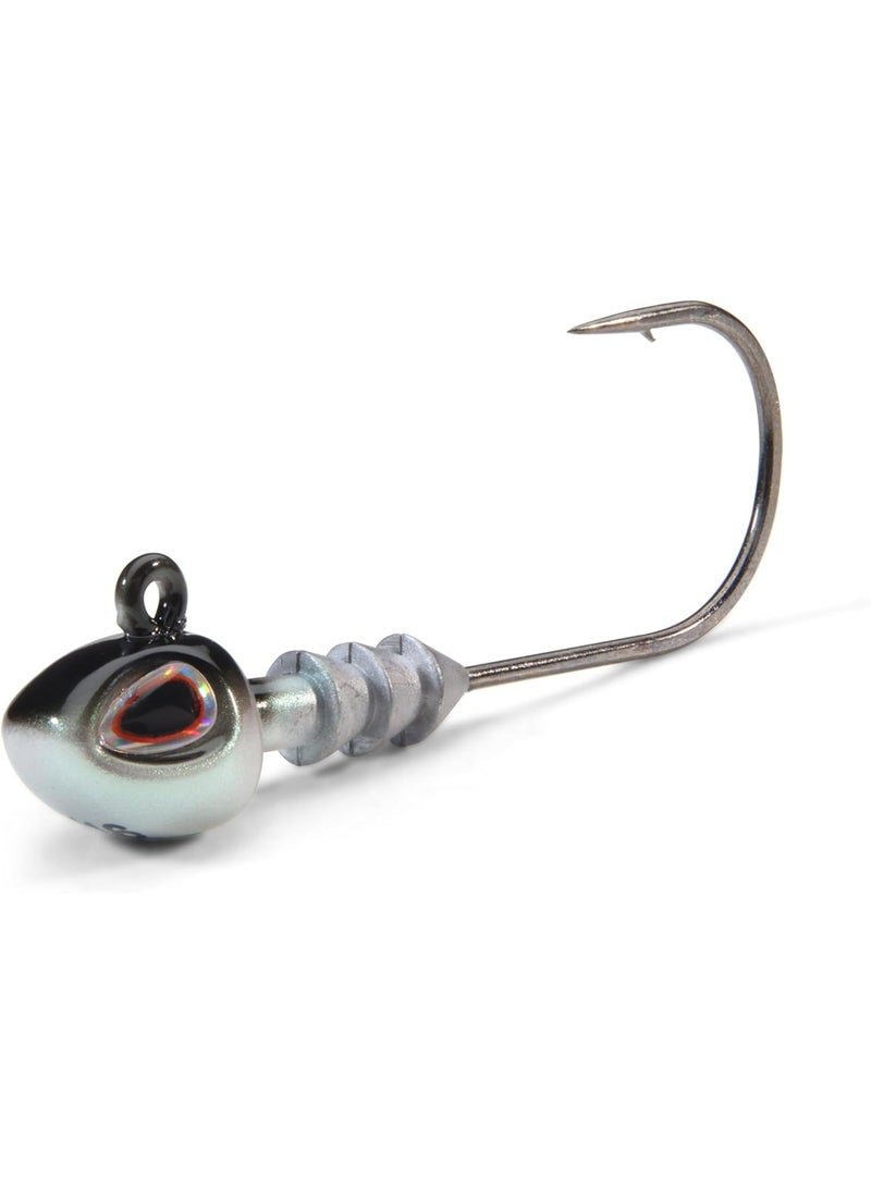 Berkley Berkley Fusion19 Hybrid Jighead Fish Head Size 30 Hook 316 oz Sticky Sharp Hook Point Conical BaitKeeper HighDef Details and Realistic 3D Eye  - Image 2