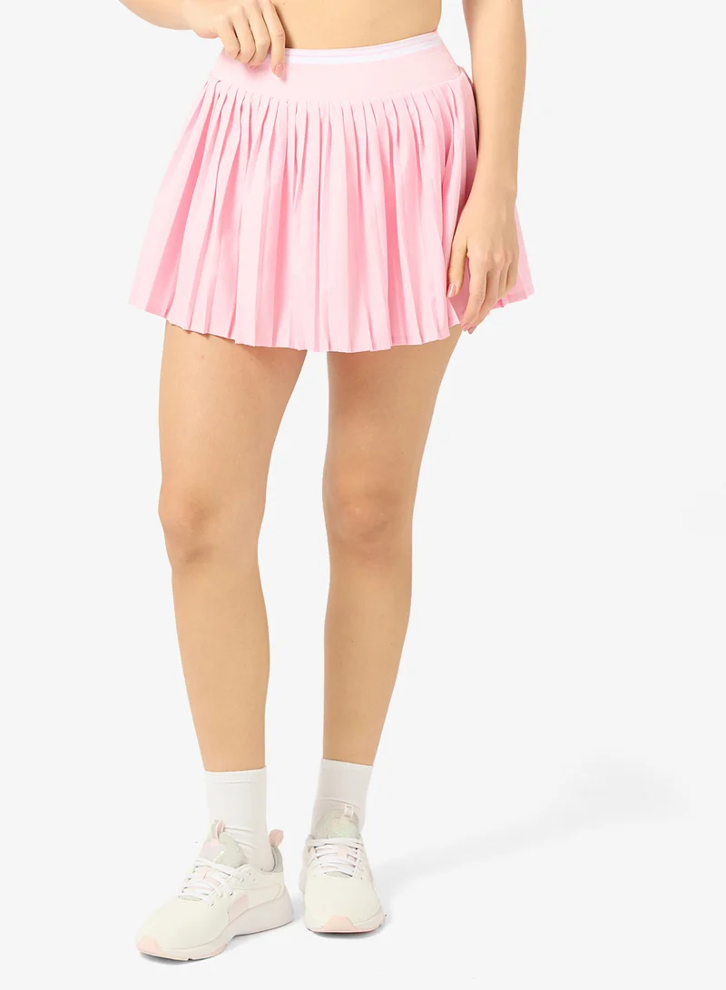 FRWD Contrast Trim Sports Bra & Pleated Skirt Tennis Set