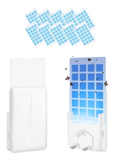 ABJ Fly Trap Indoor(1 Device + 10 Glue Cards), Plug-in Flying Insect Trap for Mosquito, Flies, Fruit Flies, Moths, Gnats, Gnat Trap for House Indoor, White  - Image 1