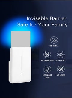 ABJ Fly Trap Indoor(1 Device + 10 Glue Cards), Plug-in Flying Insect Trap for Mosquito, Flies, Fruit Flies, Moths, Gnats, Gnat Trap for House Indoor, White  - Image 2