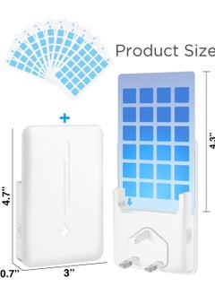 ABJ Fly Trap Indoor(1 Device + 10 Glue Cards), Plug-in Flying Insect Trap for Mosquito, Flies, Fruit Flies, Moths, Gnats, Gnat Trap for House Indoor, White  - Image 4