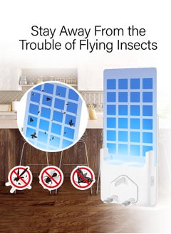 ABJ Fly Trap Indoor(1 Device + 10 Glue Cards), Plug-in Flying Insect Trap for Mosquito, Flies, Fruit Flies, Moths, Gnats, Gnat Trap for House Indoor, White  - Image 3
