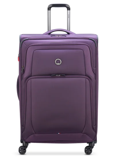 DELSEY Paris Optimax Lite 78.5cm Softcase 4 Double Wheel Expandable Check-In Luggage Trolley Purple