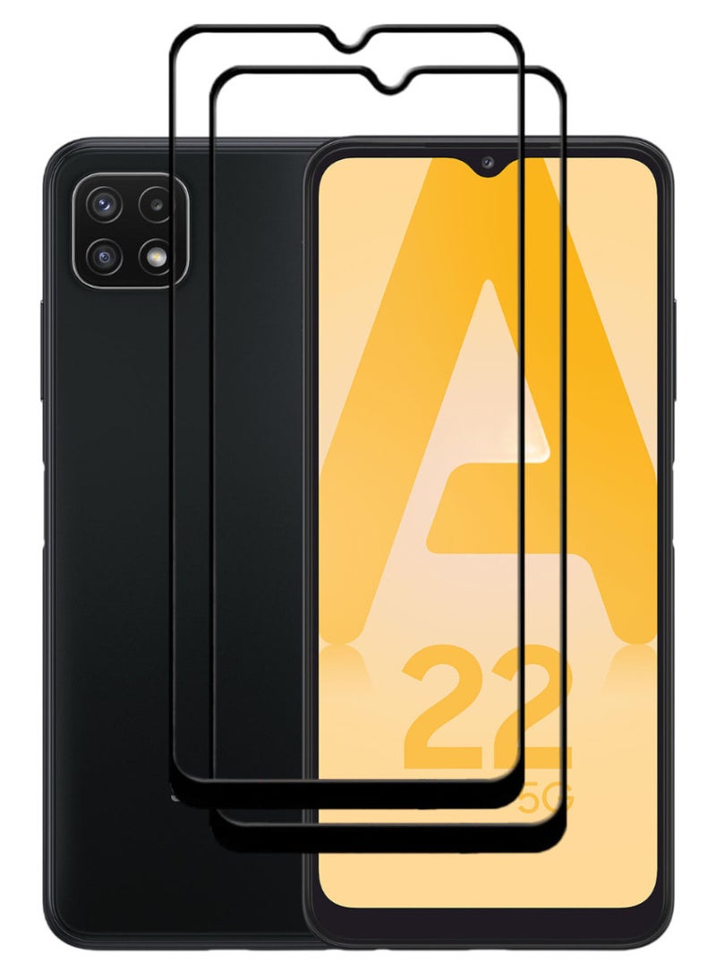 ACLIX 2 Pieces Antistatic ESD Dustproof Premium Quality High Definition Tempered Glass Screen Protector Designed For Samsung Galaxy A22 5G - Image 1