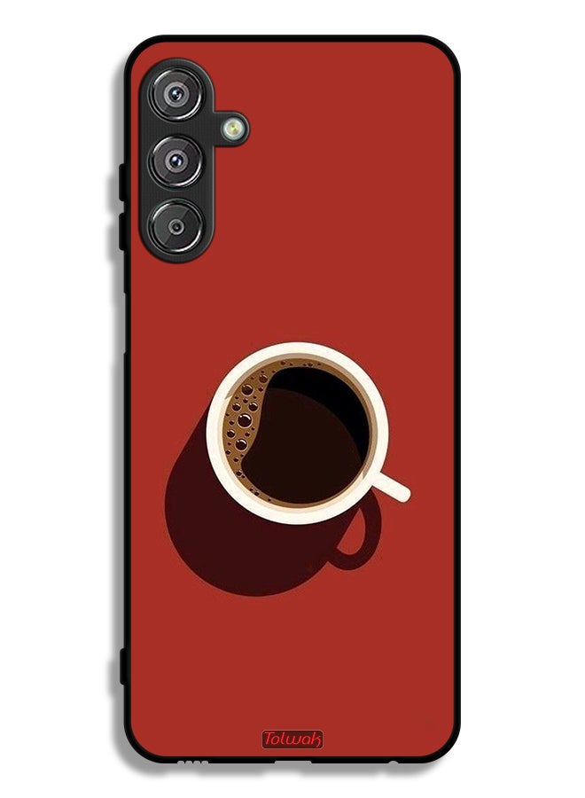 Tolwak Samsung Galaxy F15 5G Protective Case Cover Coffee Cup Art - Image 1