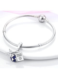 Oasisgalore 925 Sterling Silver Charms For Bracelets And Necklaces Airplane Passport Dangle Pendants Beads Butterfly Dragonfly Charms Jewelry Gift For Women  - Image 2