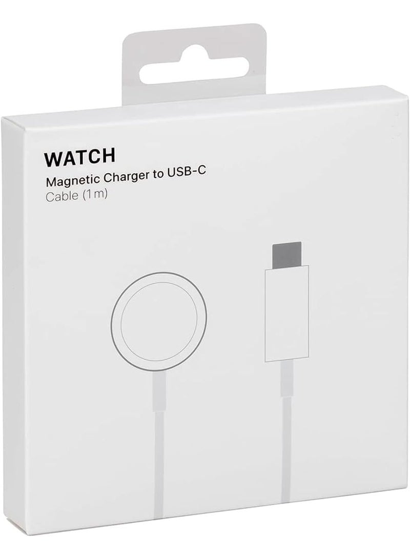شاحن ساعة ذكية مغناطيسي كابل USB-C، 1 متر، شحن سريع، محمول - Image 1