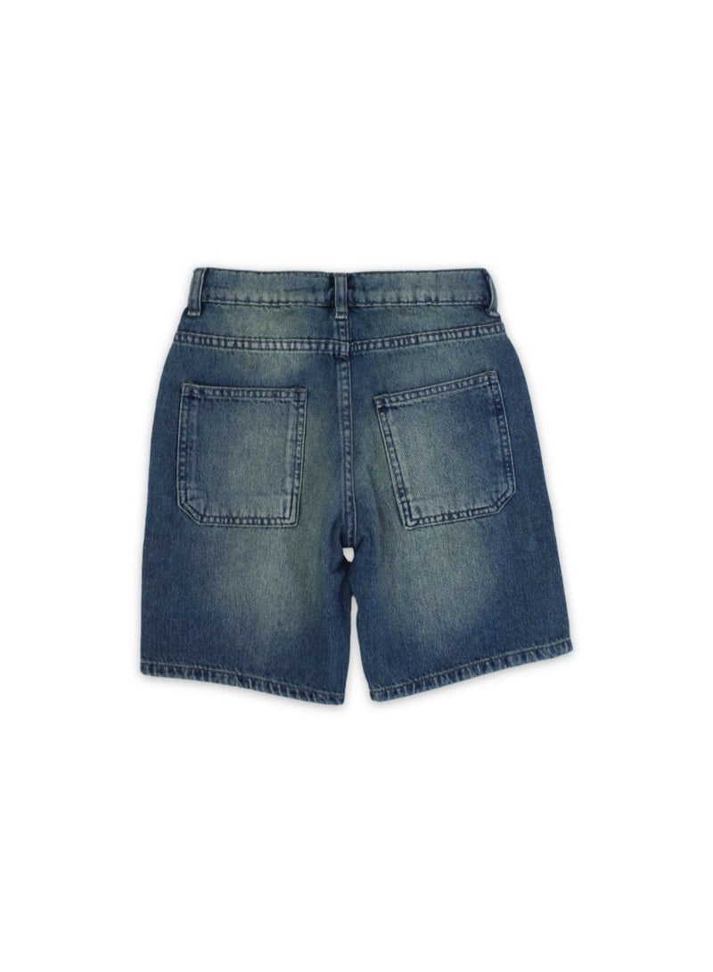 Solang Boys Cotton Denim Short - Image 2