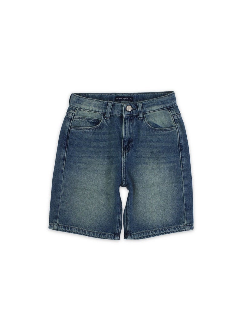Solang Boys Cotton Denim Short - Image 1