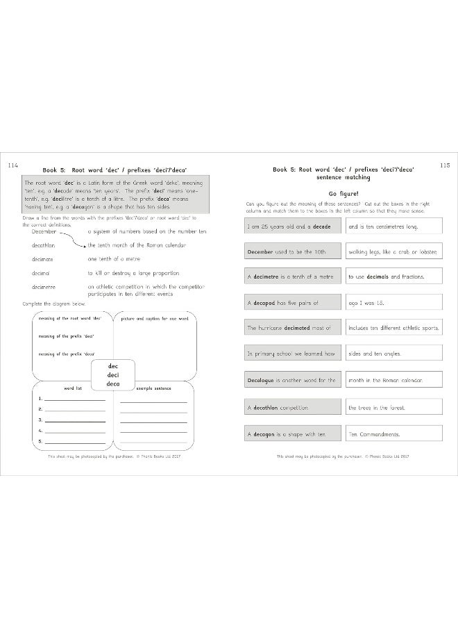 Phonic Books Amber Guardians Activities: Suffixes, prefixes and root words  - Image 5