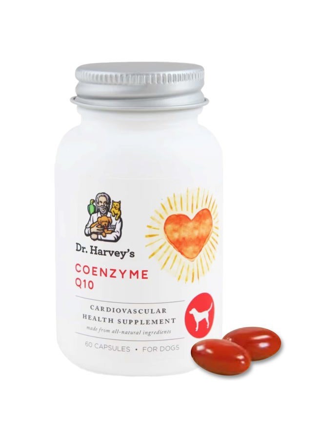 Dr. Harvey's Coenzyme Q10 - Heart & Cardiovascular Support Supplements for Dogs, 60 Capsules - Image 1