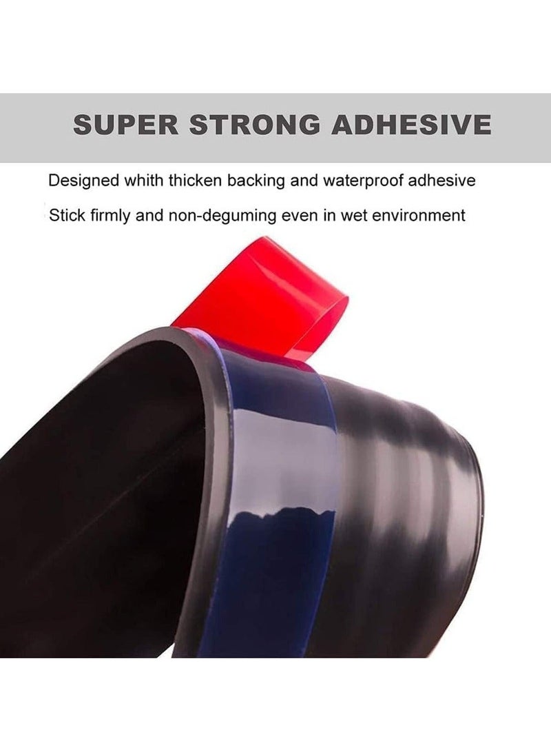 HOMESTAR 2 Pack Door Draft Stopper, Bottom Seal for Exterior & Interior Doors Blocker Insects Dust Noise and Weather Stripping 2”W x 39”L - Image 4