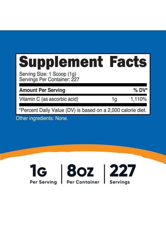 Nutricost مسحوق حمض الأسكوربيك (فيتامين ج) 0.5 رطل (8 أونصة) - Image 3