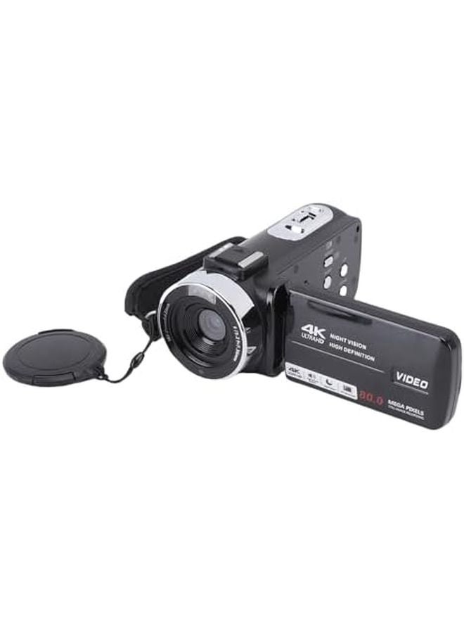 4K Camcorder 80MP 18X Digital Zoom 270 Rotation Screen Vlogging Camera with LED Fill Light - Image 1