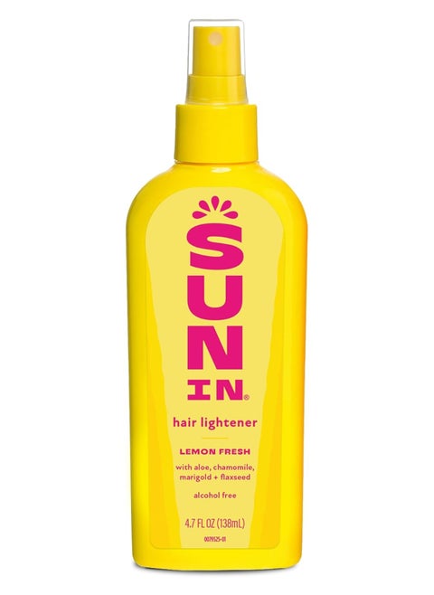 Sun In Hair Lightener Spray Lemon Fresh, Enriched With The Natural Botanicals Aloe, Chamomile, Marigold and Flaxseed, Alcohol Free, Lemon Fresh Scent, 138 ML
