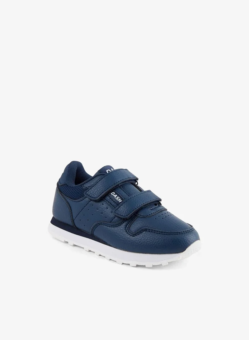 Dash Boys Panelled Hook and Loop Ankle Sneakers
