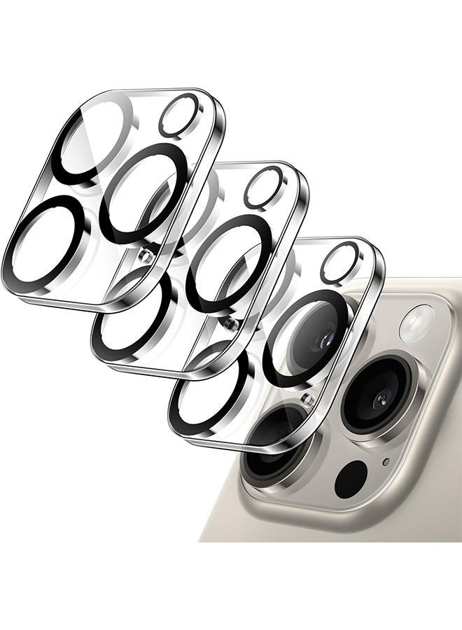 ZVEV 3 PCS Camera Lens Protector for iPhone 16 Pro 6.3-Inch and iPhone 16 Pro Max 6.9-Inch, 9H Tempered Glass, Anti-Scratch, Case Friendly, Does Not Affect Night Shots, HD Clear - Image 1