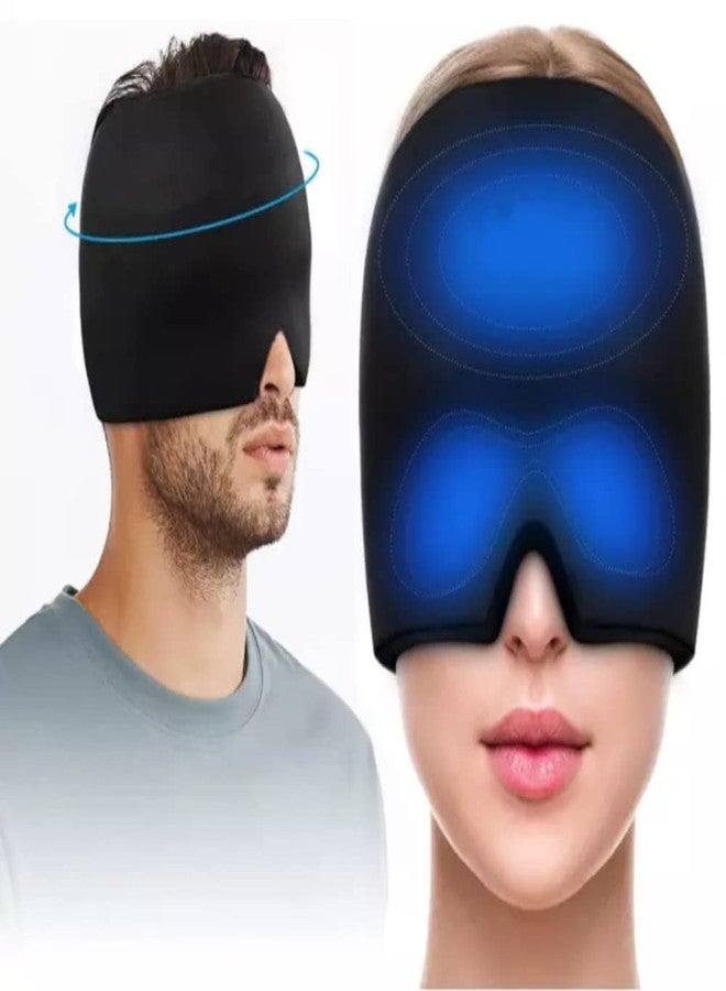 Tusig® Migraine Relief Cap, Headache Relief Cap, Cold Therapy Migraine Relief Cap/Migraine Ice Head Wrap Ice Pack Mask, Cold Compress Headache and Migraine Relief Cap for Tension, Sinus & Stress - Image 1