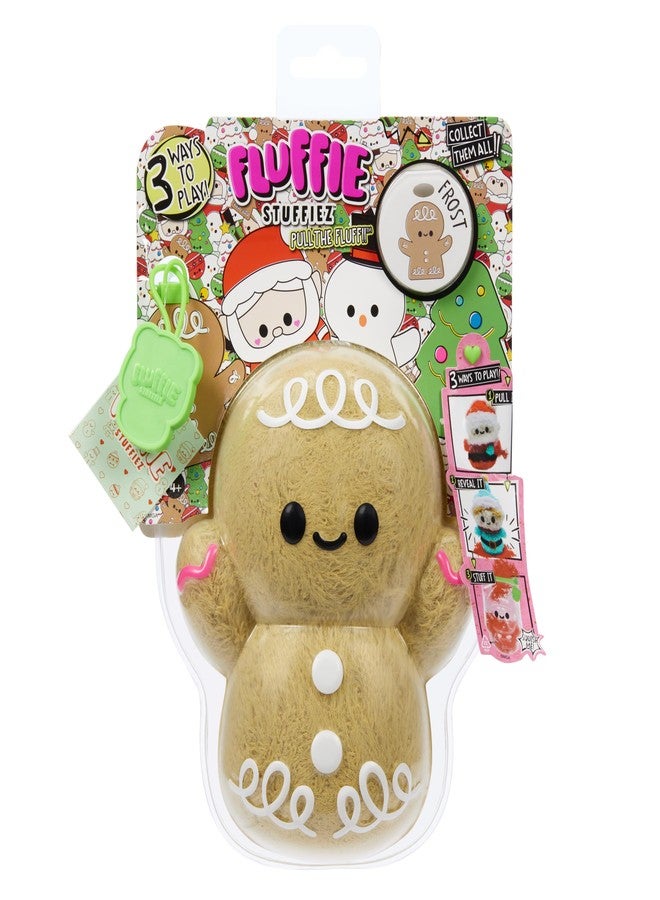 Fluffie Stuffiez Holiday Gingerbread Small Collectible Feature Plush, Surprise Reveal Unboxing with Huggable ASMR Fidget DIY Fur Pulling, Ultra Soft Fluff - Image 2