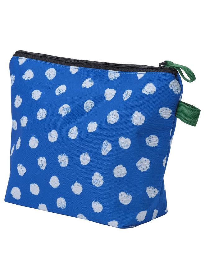 erorex Toiletry Bag, Blue/White/Dotted - Image 1