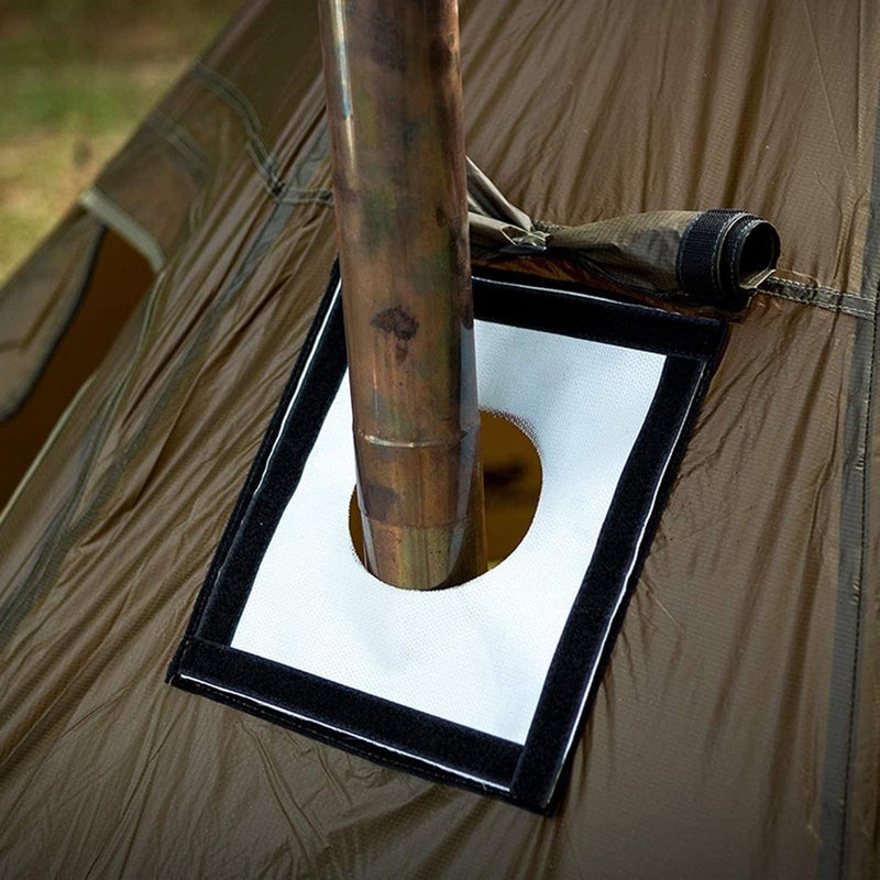 Hot Tent Stove Firewood Chimney Pipe Anti-scalding Outdoors Cover Protectors - Image 2