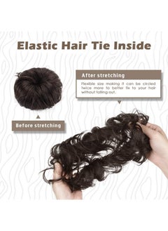 100% Human Hair Bun Extension - Human Hair Messy Bun Hairpieces Brown Hair Bun Extensions For Women - Real Human Hair Bun Natural Hair Bun Scrunchies Updo Chignons Daily - Dark Brown - pzsku/Z68EE1E90941235704D1EZ/45/_/1734182939/570cd8d0-0e40-4f01-98fd-2f6afc9c7c42