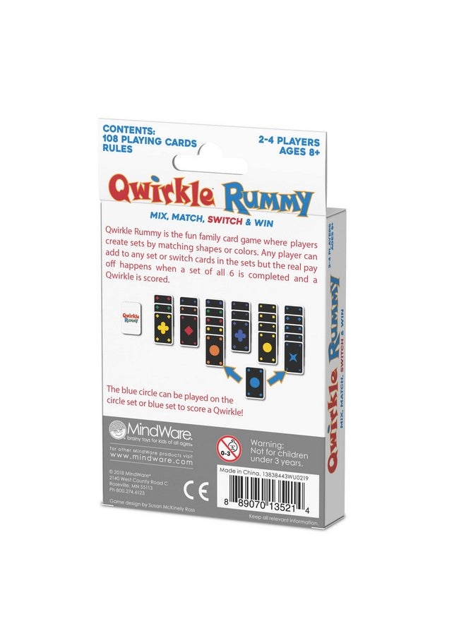 Mindware - MindWare Qwirkle Rummy, 8+ years - Image 1