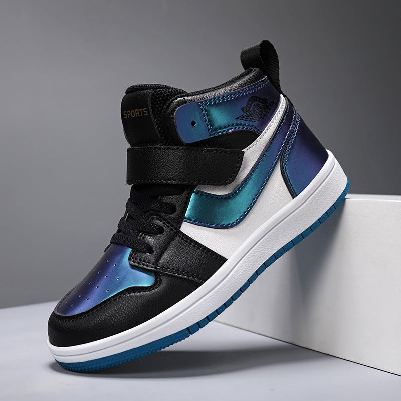 Board Shoes Boys' Trendy Shoes 2024 Trendy Shoes Casual Shoes Street Dance Shoes Student Small Board Shoes New High-Top Children - Image 3